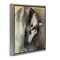 Stupell Industries Classical White Horse Framed Floater Canvas Wall Art Design by Marilyn Hageman